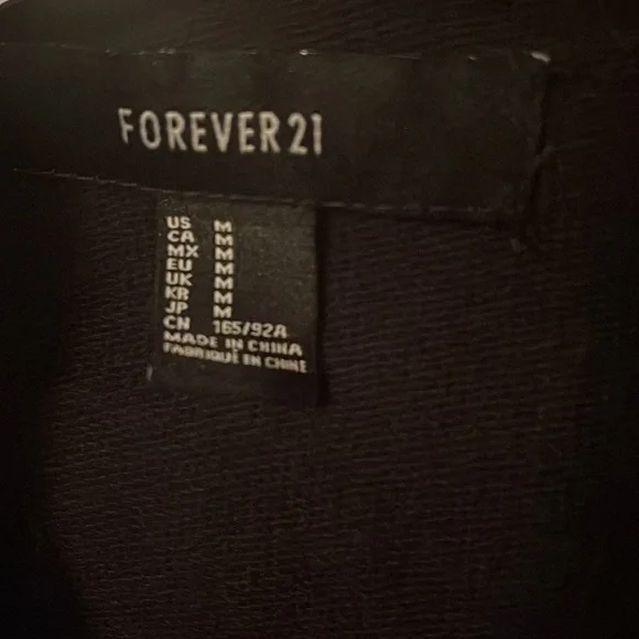 🛍5 for $20 🛍️ Biker style jacket, black with silver hardware. - Picture 3 of 6